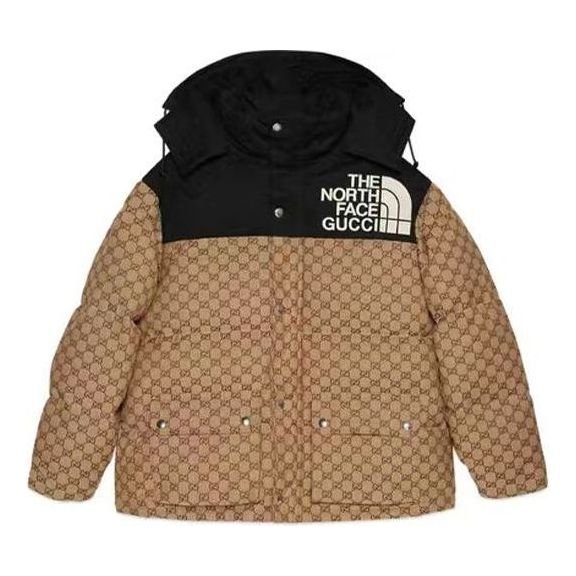 Gucci x The North Face GG Monogram Padded Coat 'Beige Ebony Black' 670909-Z8APZ-2184
