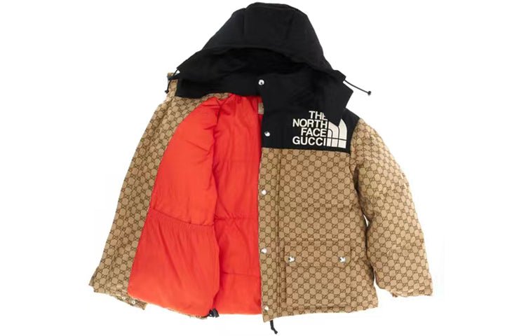 Gucci x The North Face GG Monogram Padded Coat 'Beige Ebony Black' 670909-Z8APZ-2184 - Image 2
