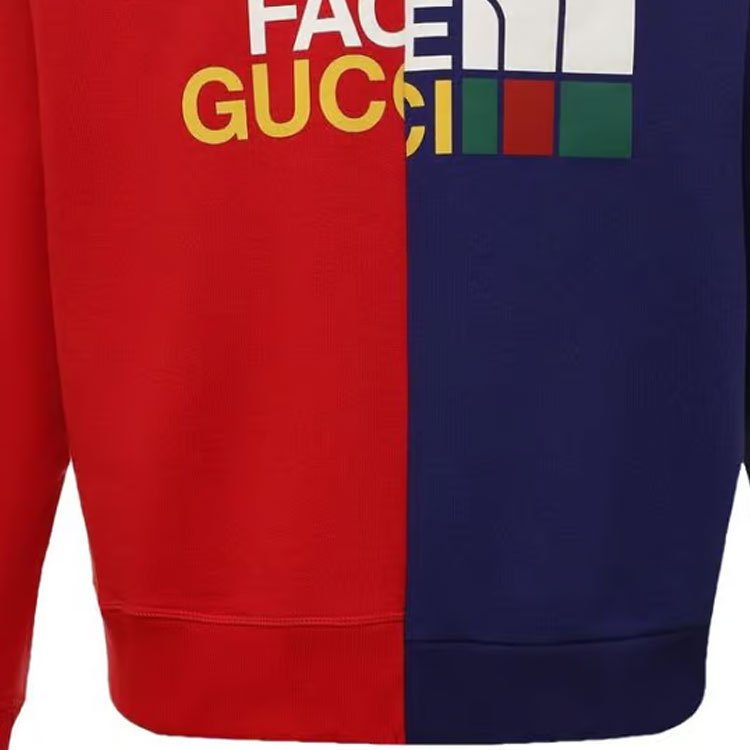 Gucci x The North Face Sweatshirt 'Blue Red' 671500-XJDRE-6051 - Image 5