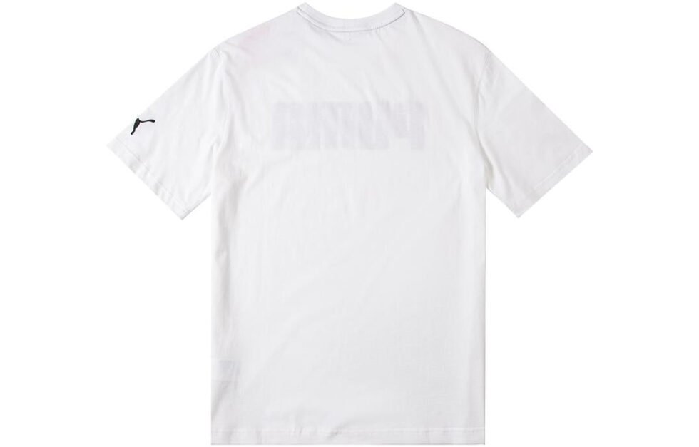 PUMA Explosion Cracks Logo Tee 'White' 671605-02 - Image 2