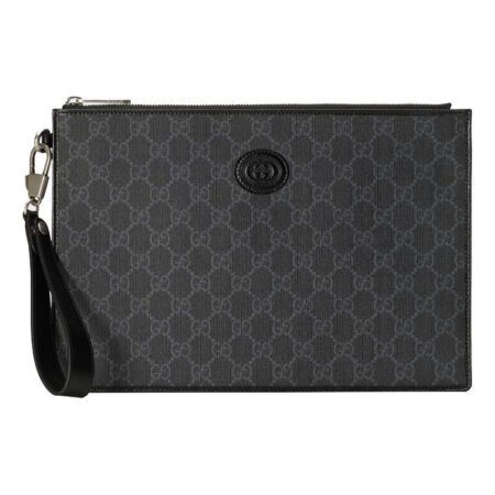 Gucci Pouch With Interlocking G 'Black' 672953-92TCN-1000