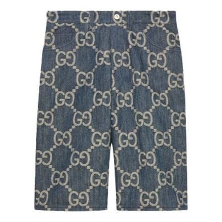 Gucci Jumbo GG denim Short 'Blue Ivory' 674371-XDBTY-4492