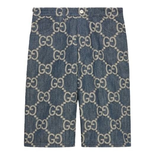 Gucci Jumbo GG denim Short 'Blue Ivory' 674371-XDBTY-4492