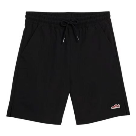 PUMA Logo Suede Woven Shorts 'Black' 678725-01