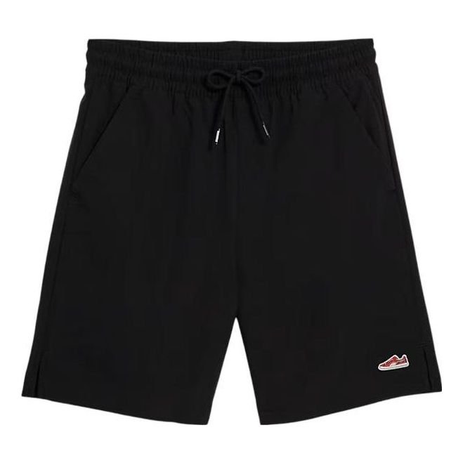 PUMA Logo Suede Woven Shorts 'Black' 678725-01