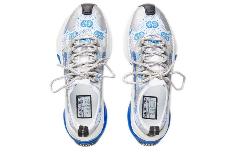 (WMNS) Gucci Run Sneaker 'White Blue' 680903-USN10-8485 - Image 3