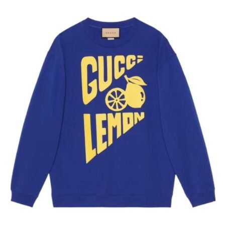 Gucci GUCCI LEMON Cotton Sweatshirt 'Blue' 681217-XJDV0-4120