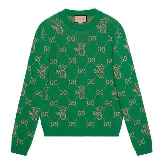 Gucci Pineapple GG Jacquard Sweatshirt 'Green' 683091-XKB70-3318
