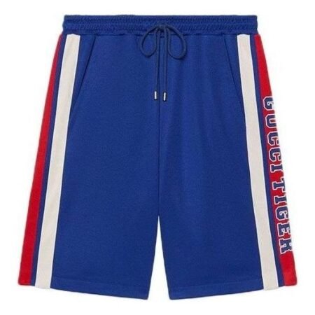 Gucci GUCCI TIGER Cotton Jersey Shorts With Stripes 'Blue' 683520-XJD3S-4426