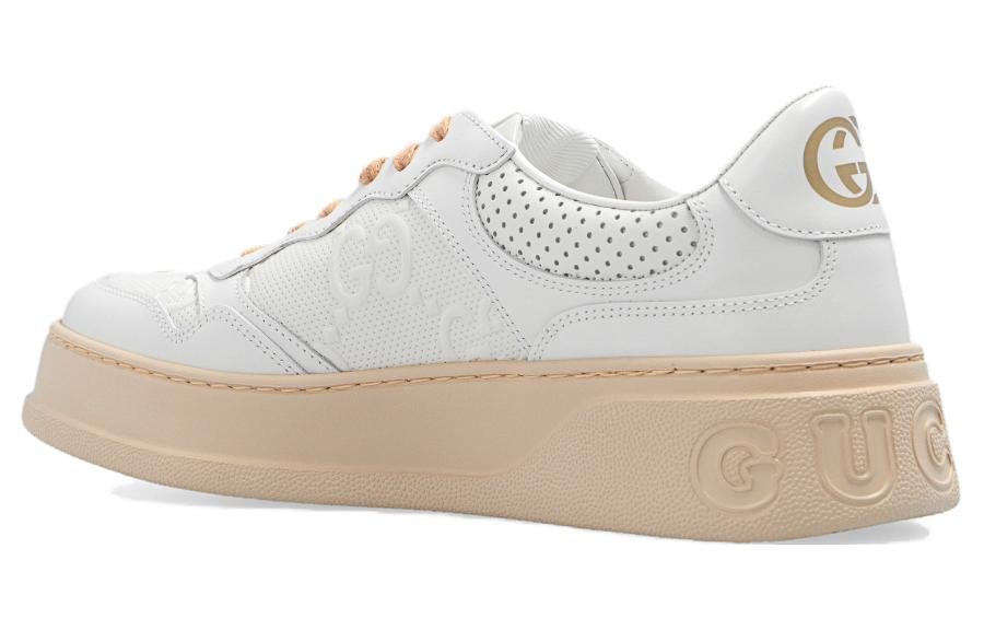 (WMNS) Gucci GG Embossed Sneaker 'White Beige' 684911-1XL10-9014 - Image 3