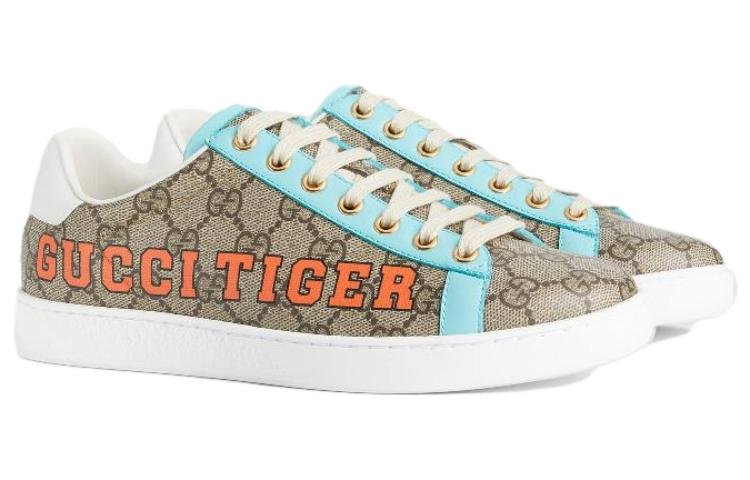 (WMNS) Gucci Ace GG Supreme 'Gucci Tiger Print' 687623-UTD10-9775 - Image 3