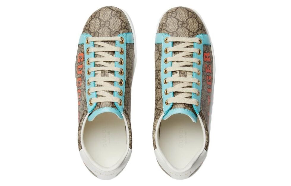 (WMNS) Gucci Ace GG Supreme 'Gucci Tiger Print' 687623-UTD10-9775 - Image 4