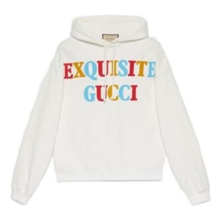 Gucci Exquisite Logo Hooded Sweatshirt 'White' 700120-XJEXD-9095