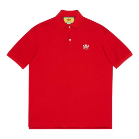 Gucci x adidas Cotton Piquet Polo 'Red' 700497-XJEL0-6290