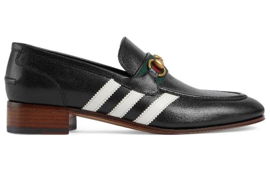 Gucci x Adidas Loafer 'Black Leather' 702283-1DOQ0-1061 - Image 2