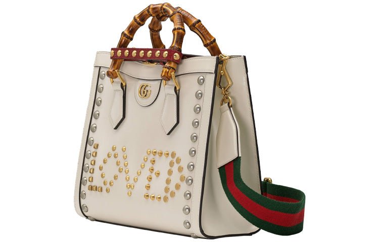 (WMNS) Gucci Lovelight Diana Small Tote Bag 'White' 702721-AAA30-9046 - Image 2