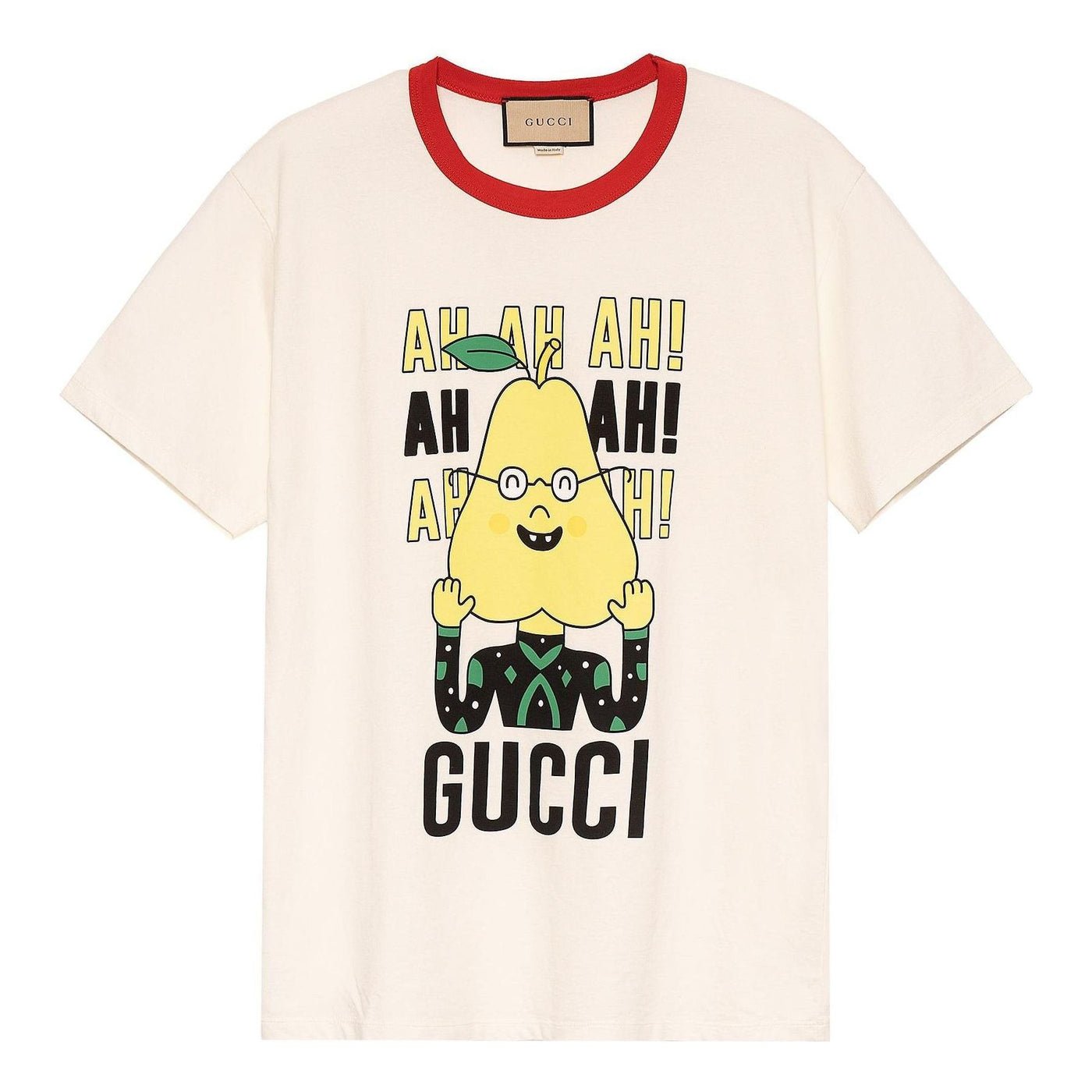 Gucci X Pablo Delcielo Pear Print Cotton T-shirt 'White' 703439XJEIY9095