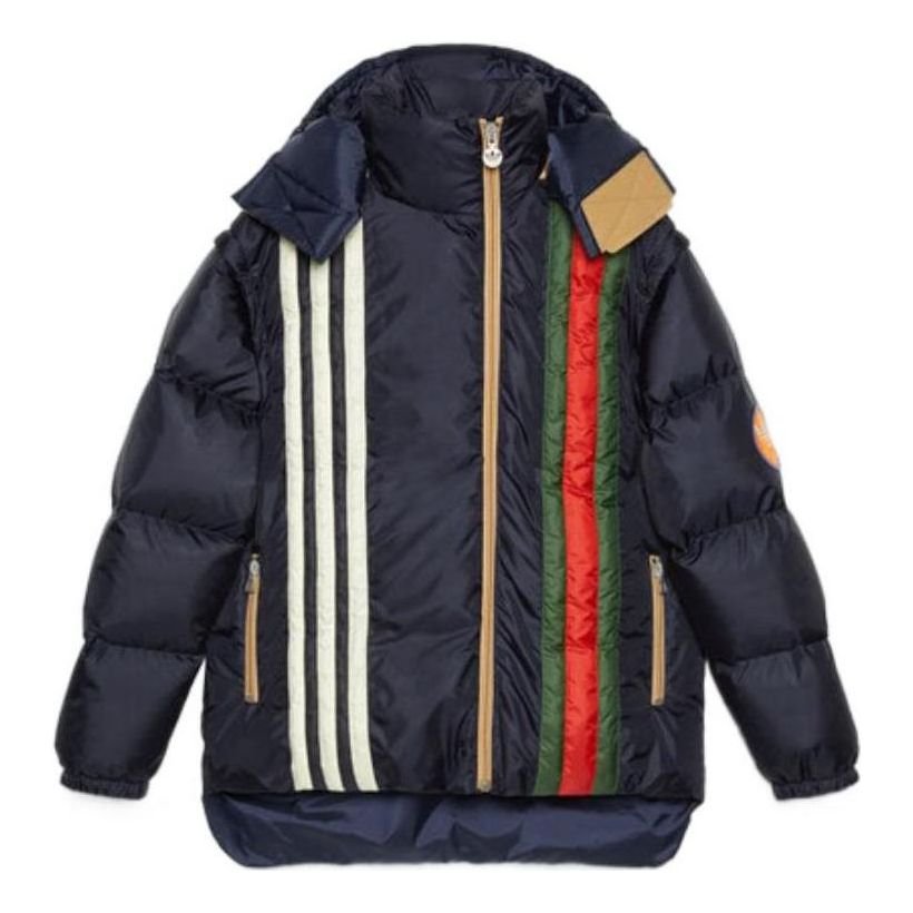 Gucci x adidas Padded Down Hooded Jacket With Detachable Sleeves 'Black' 713712-ZALUJ-4210