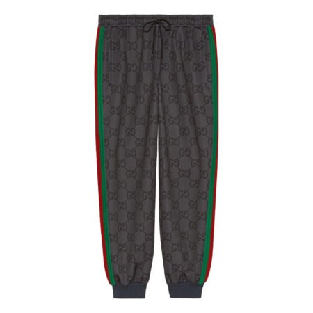 Gucci Jumbo GG Jogging Pant With Web 'Grey Dark Grey' 715192-XJF52-1155