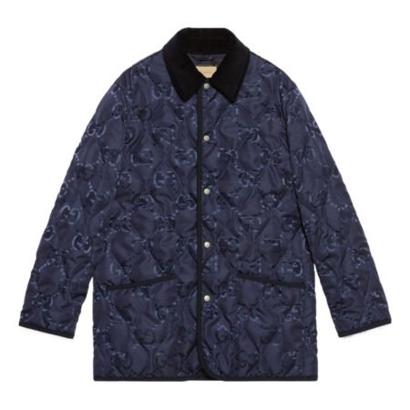 Gucci Quilted GG Jumbo Jacket 'Blue' 722499-ZALX3-4348