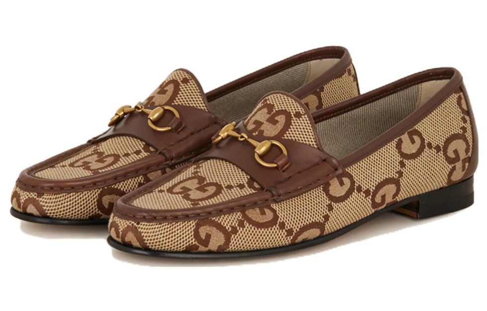 (WMNS) Gucci 1953 loafer with Horsebit 'Camel Ebony' 727581-FABB5-2559 - Image 2