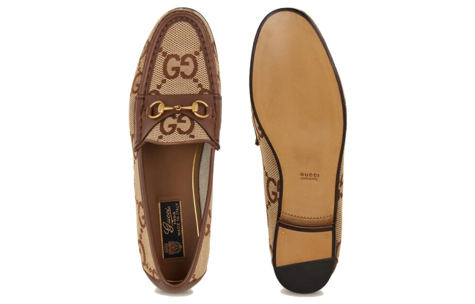 (WMNS) Gucci 1953 loafer with Horsebit 'Camel Ebony' 727581-FABB5-2559 - Image 5