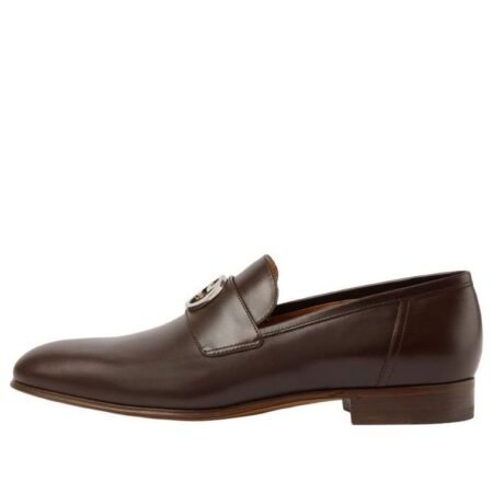 Gucci Interlocking G Loafer 'Dark Brown Leather' 730134-06F00-2140