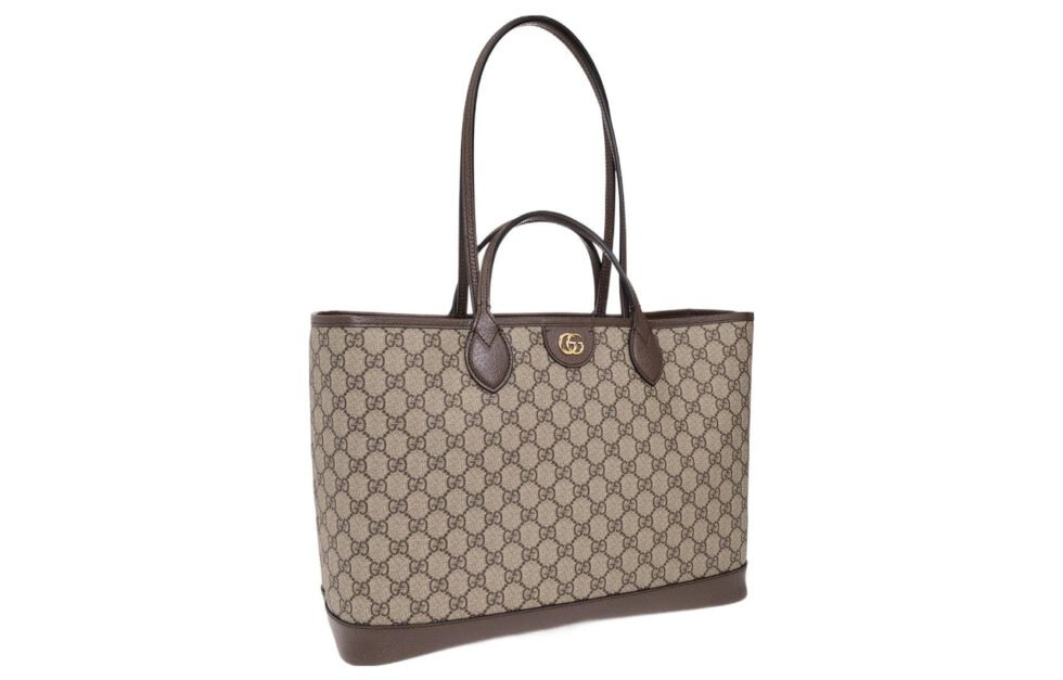 (WMNS) Gucci Ophidia Medium Tote Bag 'Beige Ebony' 739730-K9GSG-8358 - Image 2