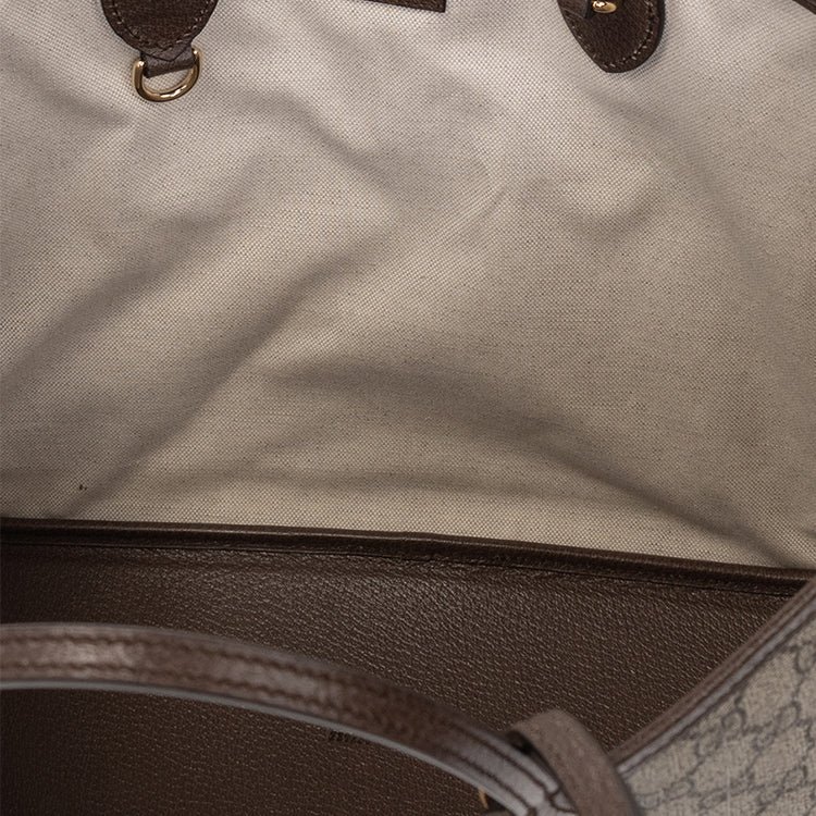(WMNS) Gucci Ophidia Medium Tote Bag 'Beige Ebony' 739730-K9GSG-8358 - Image 4
