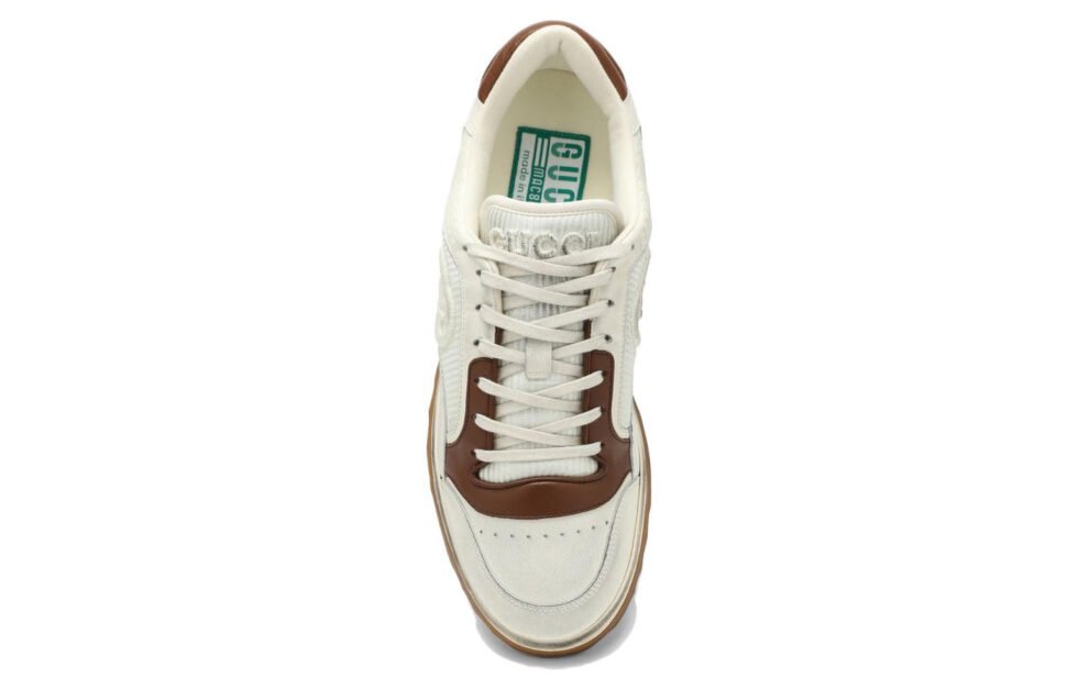 Gucci MAC80 Sneaker 'Off White Brown' 741656-AAB79-9155 - Image 5