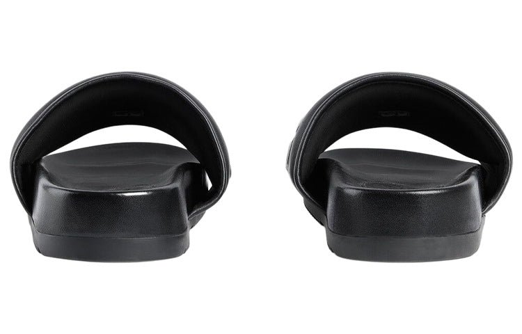 Gucci Sideline Rubber Logo Slide 'Black Leather' 742009-AABYM-1347 - Image 4