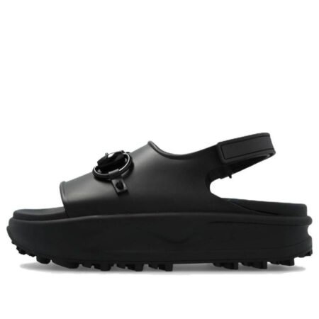 (WMNS) Gucci Interlocking G Platform Sandal 'Black' 742435-JAAC9-1000