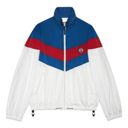 Gucci Nylon Zip Jacket With Patch 'White' 742815-ZAN7X-9198