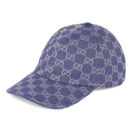 (WMNS) Gucci GG Canvas Baseball Hat 'Blue Grey' 7484754HG624468