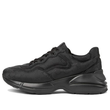 Gucci Rhyton Sneakers 'Black Monogram Nylon' 757862-UUY00-1000