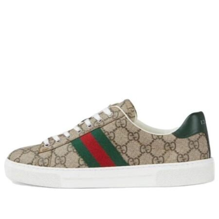 (WMNS) Gucci  Ace Sneaker With Web 'Beige Ebony GG Supreme' 760774-FACMZ-9746