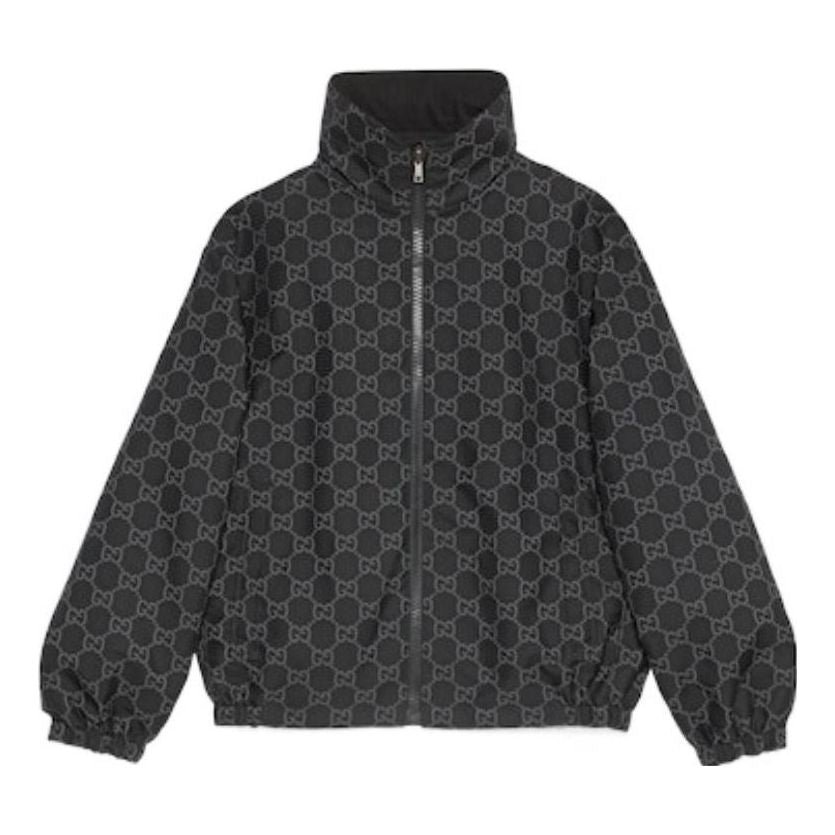 Gucci Reversible GG Ripstop Nylon Jacket 'Black Grey' 770276-Z8BPL-1043