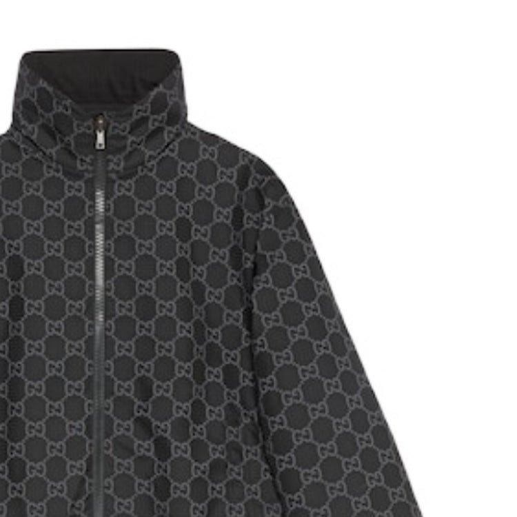Gucci Reversible GG Ripstop Nylon Jacket 'Black Grey' 770276-Z8BPL-1043 - Image 4