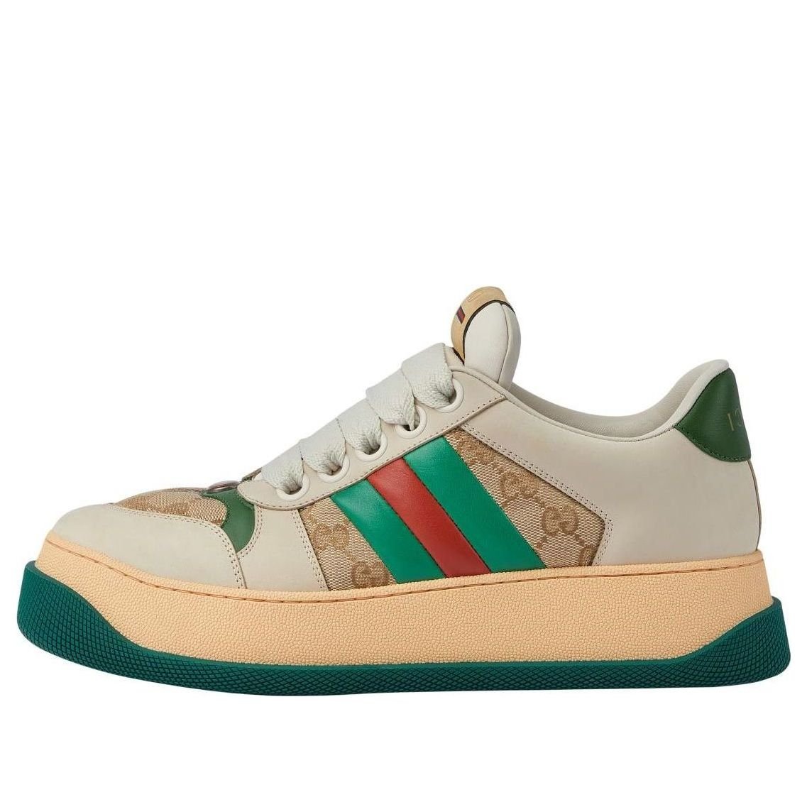 Gucci Screener 'GG Motif Beige Green' 777106-AAC72-9554