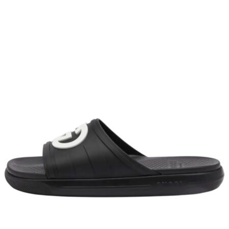 Gucci Interlocking G Slide 'Black White' 780296-J8700-1014