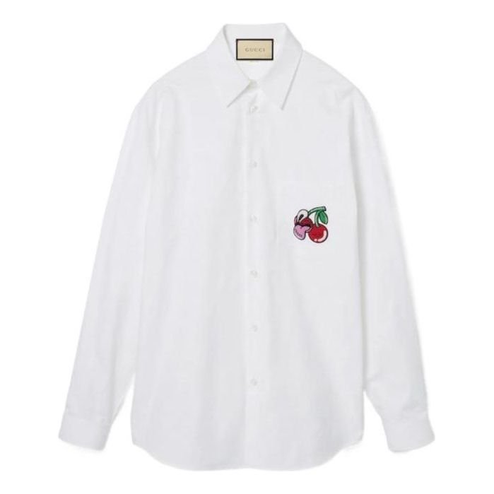 Gucci Maxi GG Oxford Cotton Shirt 'White' 782498-ZAQH1-9692