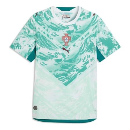 PUMA Portugal 2026 Authentic Away Jersey 'Club Red Green Lagoon' 783286-02