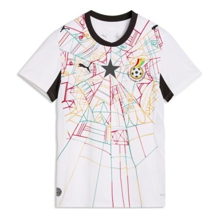 (WMNS) PUMA Ghana 2026 Home Jersey 'PUMA White PUMA Black' 783420-01