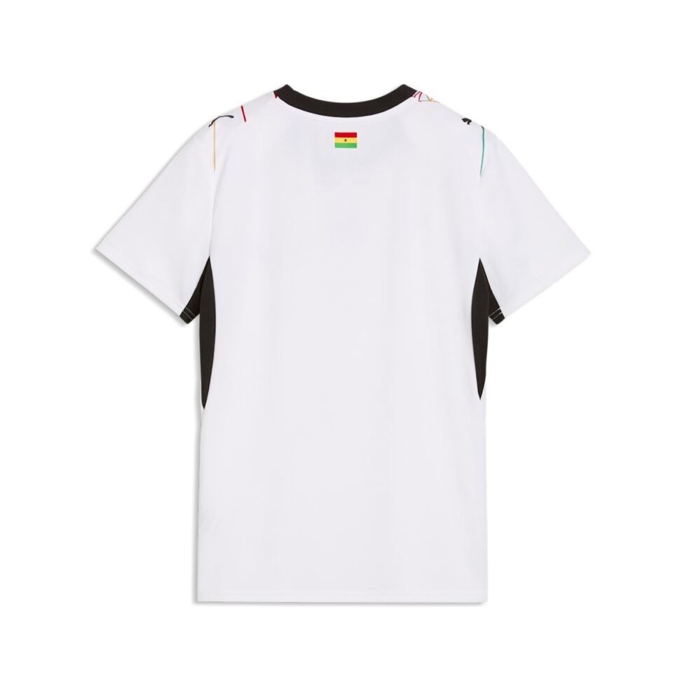 (WMNS) PUMA Ghana 2026 Home Jersey 'PUMA White PUMA Black' 783420-01 - Image 2