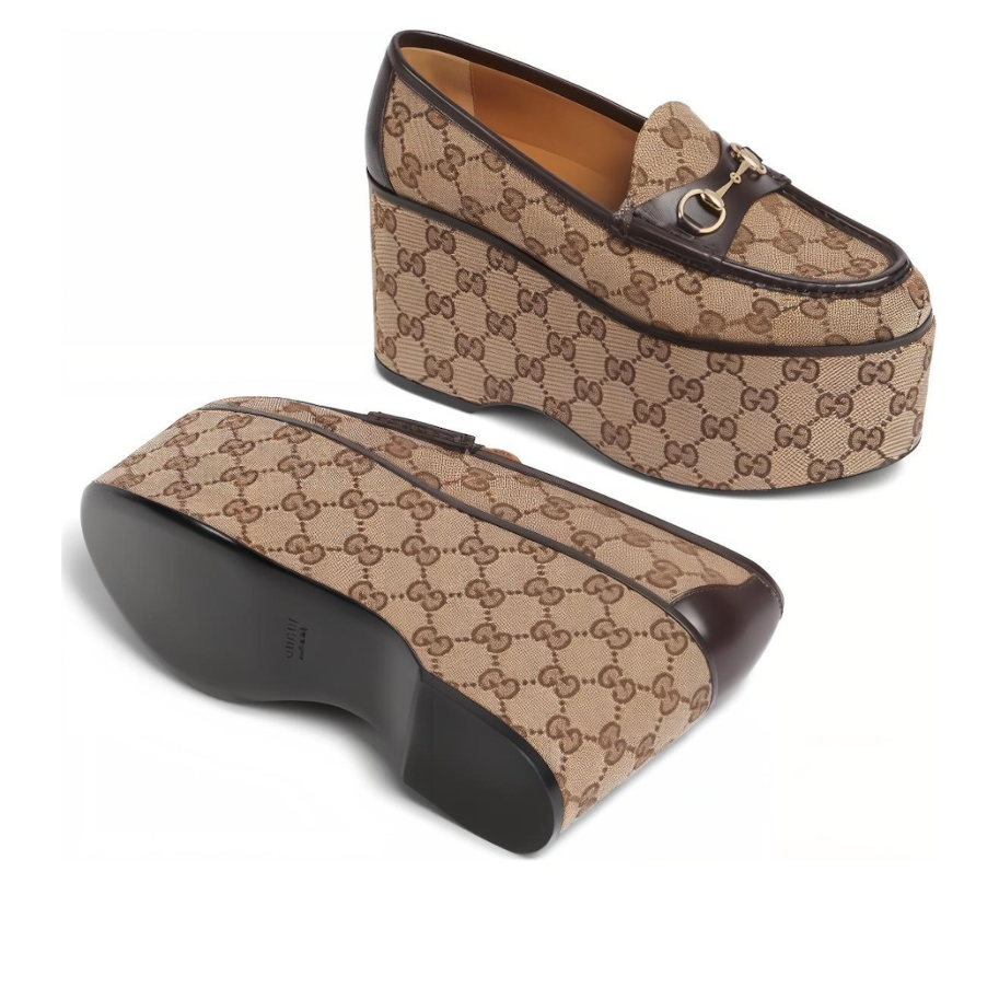 (WMNS) Gucci Horsebit Loafer 'Classic GG Canvas Brown' 786009-FADC1-9763 - Image 3