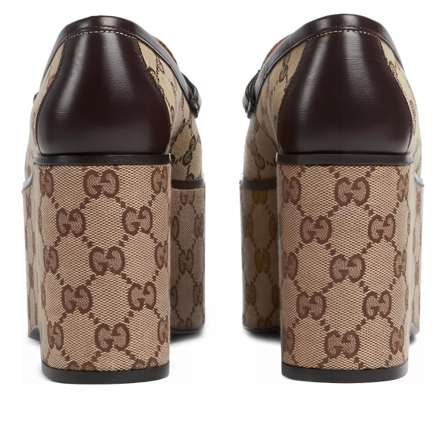 (WMNS) Gucci Horsebit Loafer 'Classic GG Canvas Brown' 786009-FADC1-9763 - Image 5