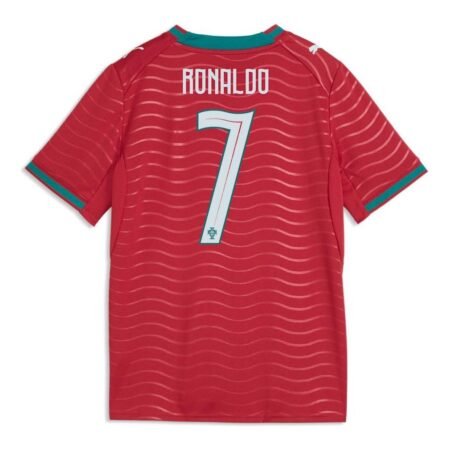 (GS) PUMA Cristiano Ronaldo Portugal 2026 Home Player Jersey 'Club Red Green Lagoon' 788144-77