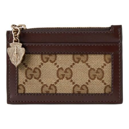(WMNS) Gucci Luce Card Case Wallet 'Beige Ebony Canvas' 790033-FADHW-9742