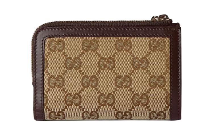 (WMNS) Gucci Luce Mini Wallet 'Beige Ebony Canvas' 790036-FADHW-9742 - Image 3