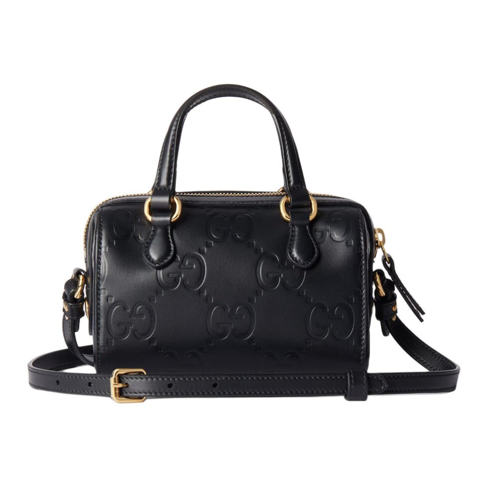 (WMNS) Gucci GG Super Mini Top Handle Bag 'Black' 790130-AADLO-1000 - Image 4